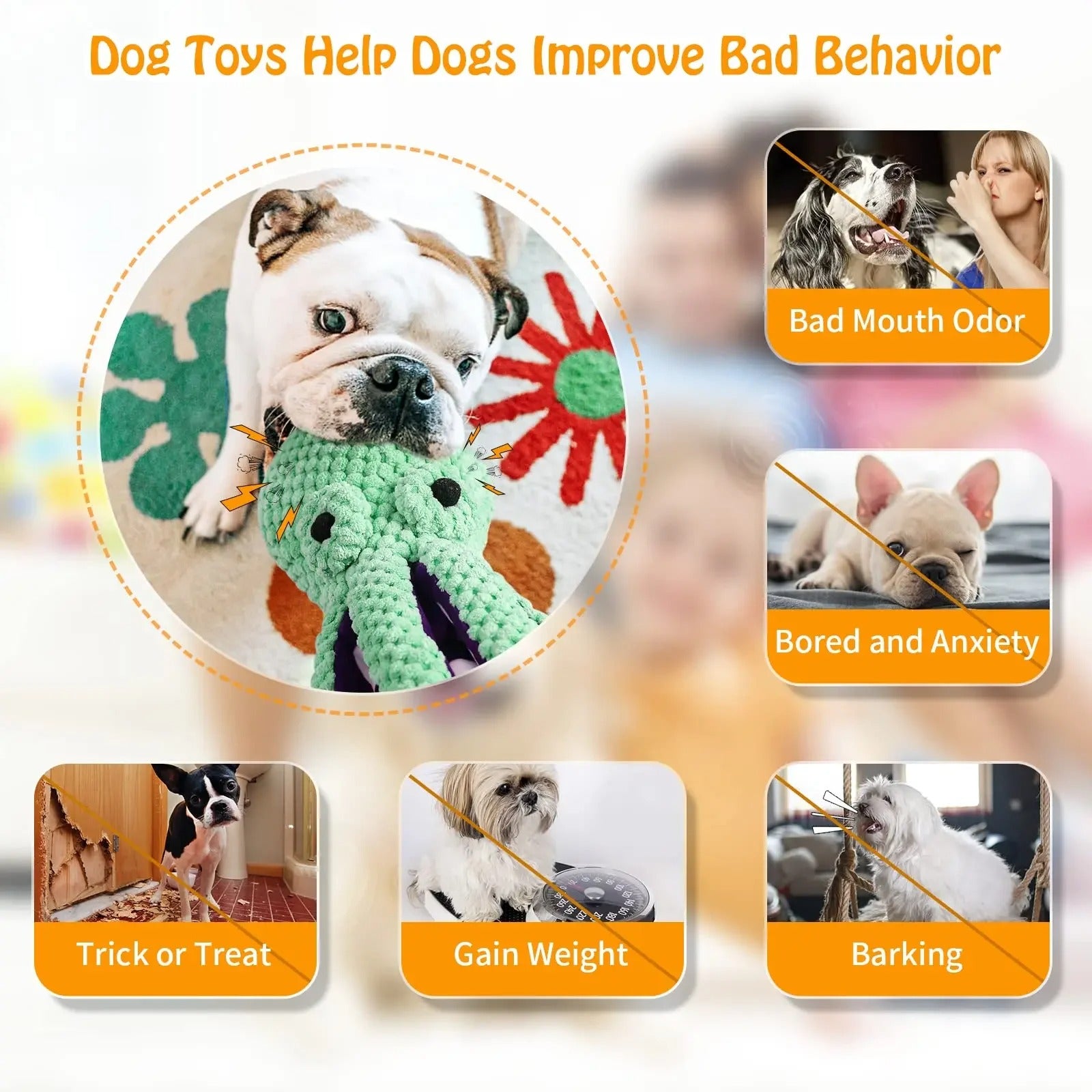 Dogs' Emotional Support Octopus