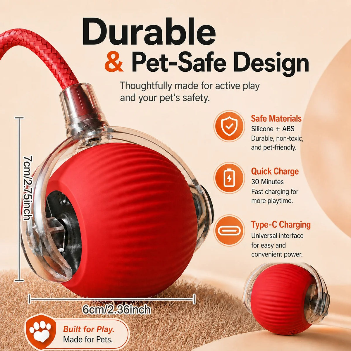 Automatic Rolling Puppy Ball